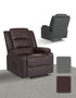 Home Recliner Chair - PU Leather Sofa Lounge Armchair MARLO BROWN