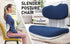 Slender Chair Posture Correction Seat Floor Lounge Padded Stackable BLUE