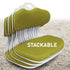 Slender Chair Posture Correction Seat Floor Lounge Padded Stackable LIME