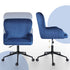 Desk Armchair - Home Office Swivel Chair Adjustable Height Seat PLUME BLUE
