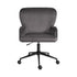 Desk Armchair - Home Office Swivel Chair Adjustable Height Seat PLUME GREY