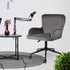 Desk Armchair - Home Office Swivel Chair Adjustable Height Seat PLUME GREY