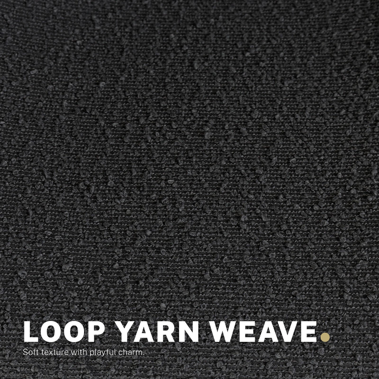 2 Set Office Desk Chair - Loop Yarn Fabric Home Swivel Chair Cut-Out Seat HALO BLACK