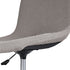 2 Set Office Desk Chair - Loop Yarn Fabric Home Swivel Chair Cut-Out Seat HALO GREY