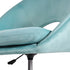 Office Desk Chair - Velvet Home Office Swivel Computer Seat COVE BLUE
