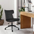 Office Desk Chair - PU Leather Home Office Swivel Chair Computer Seat BLACK