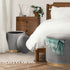 3pc Velvet Storage Ottoman Set Grey Blanket Box Padded Bench Stools Pack