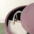 2X Side Table Storage Ottoman - Velvet Padded Stool Vanity Footstool REMI Pink