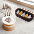 Coffee Table Storage Ottoman - Velvet Padded Blanket Box Bench IRENE BROWN