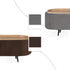 Coffee Table Storage Ottoman - Velvet Padded Blanket Box Bench IRENE BROWN