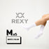 5X Rexy 3D Seamless Crew Socks Medium Slim Breathable WHITE