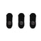 3X Rexy Cushion No Show Ankle Socks Small Non-Slip Breathable BLACK