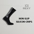 4X Rexy Seamless Sport Sneakers Socks Medium Non-Slip Heel Tab MULTI COLOUR
