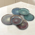 3 Pieces Reactive Glazed Ceramic Organic Fine Dinner Set with Plate and Bowl EARTHY AQUA