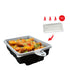 30 Pack Dalat Heating Lunch Box Container 33cm Rectangle + Heating Bag