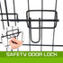 Pet Playpen Foldable Dog Cage 8 Panel 24in with Cover
