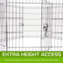 Pet Playpen Foldable Dog Cage 8 Panel 30in with Cover