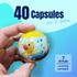 40X Kenisy Sparkling Glitter Duck Capsules 50mm Collectible Gacha in Display Box