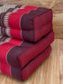 3-Fold Zafu Meditation Cushion Medium Size-RED