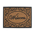 YES4HOMES 2 x Doormat for Front Door Entryway Outdoor Mat Coir Rubber Welcome