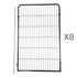 8 Panel 120 cm Heavy Duty Pet Dog Cat Rabbit Exercise Extension Playpen Puppy Rabbit Fence