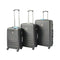 Black ABS Luggage Suitcase Set 3 Code Lock Travel Carry Bag Trolley S M L