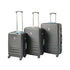 Black ABS Luggage Suitcase Set 3 Code Lock Travel Carry Bag Trolley S M L