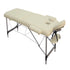 YES4HOMES 2 Fold 6cm Thickness Foam Portable Aluminium Massage Table Massage Bed Beauty Therapy Beige