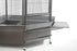 YES4PETS 161 cm XL Corner Bird Cage Pet Parrot Aviary Perch Castor Wheel Stand Black Silver