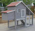 YES4PETS Grey Large Chicken Coop Rabbit Hutch Ferret Guinea Pig Cage Hen Chook Cat Kitten House