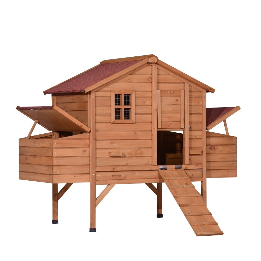 XXL Chicken Coop Rabbit Hutch Cage Hen Chook House