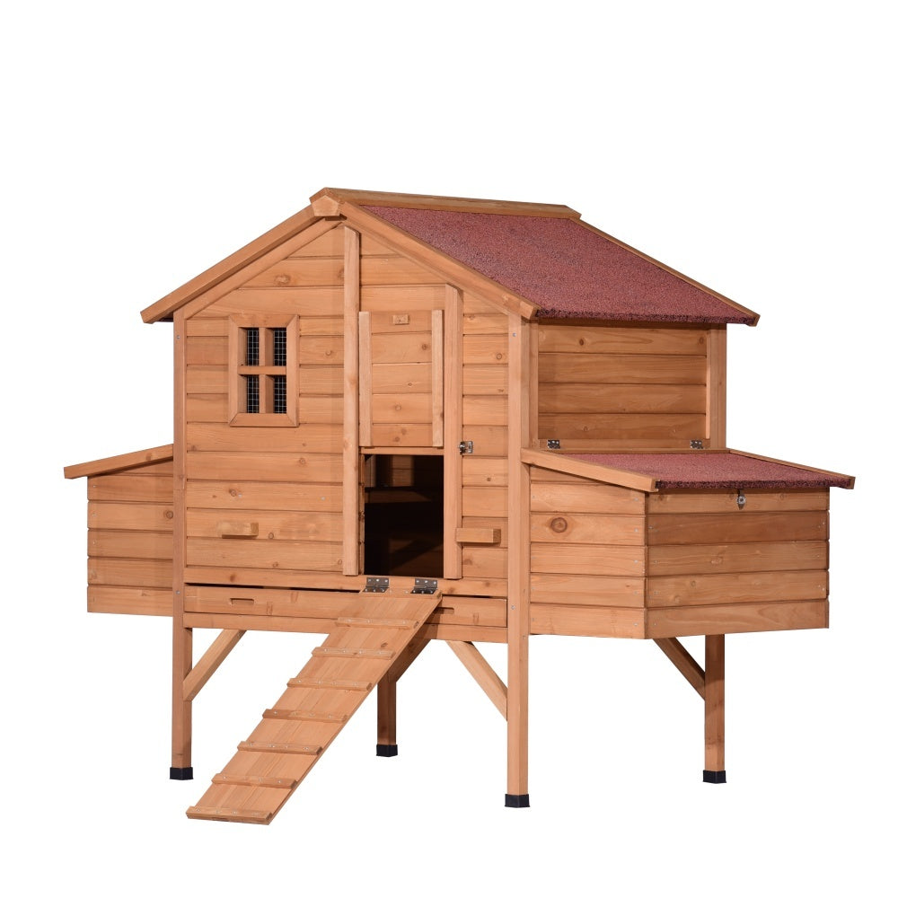 XXL Chicken Coop Rabbit Hutch Cage Hen Chook House