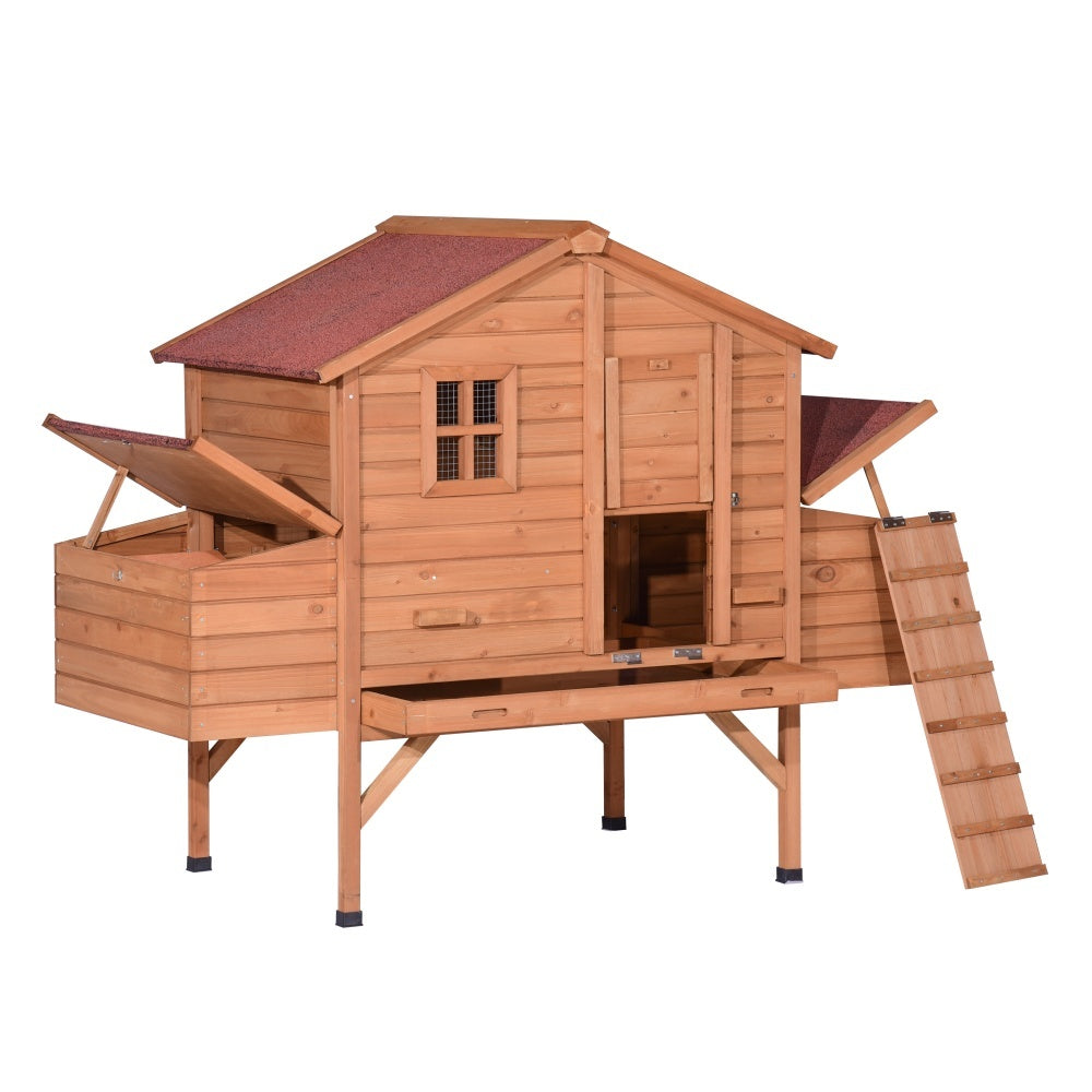 XXL Chicken Coop Rabbit Hutch Cage Hen Chook House