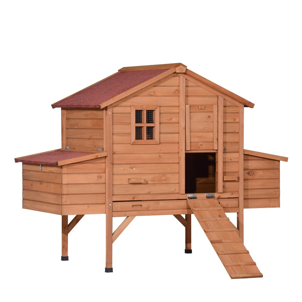 XXL Chicken Coop Rabbit Hutch Cage Hen Chook House