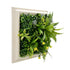 YES4HOMES 3D Green Artificial Plants Wall Panel Flower Wall With Frame Vertical Garden UV Resistant 33X33CM Flourishing Spring