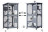 YES4PETS Pet Cat Bird Shelter Condo with Escape Door Wooden Kitten Cage House