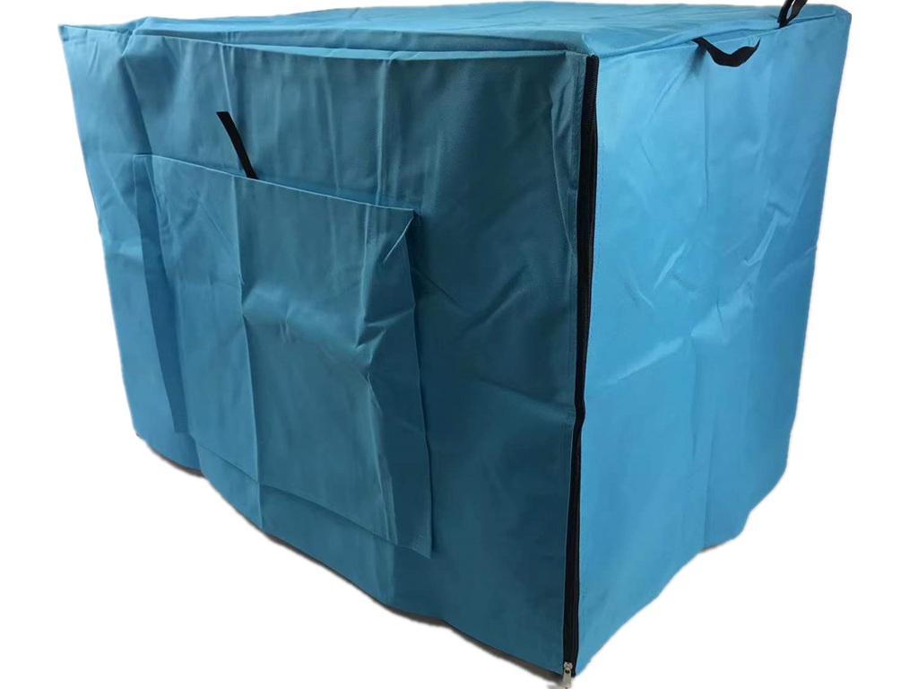 24' Dog Cat Rabbit Collapsible Crate Pet Cage Canvas Cover Blue
