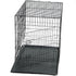 24' Collapsible Metal Dog Rabbit Crate Puppy Cage Cat Carrier With Divider