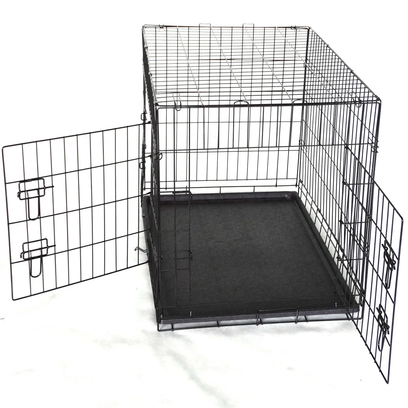 36' Collapsible Metal Dog Cat Puppy Crate Cage Cat Rabbit Carrier