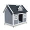 Large Timber Dog Kennel – Asphalt Roof, Raised Floor, Weatherproof, Grey