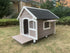 L Timber Pet Dog Kennel House Puppy Wooden Timber Cabin Grey