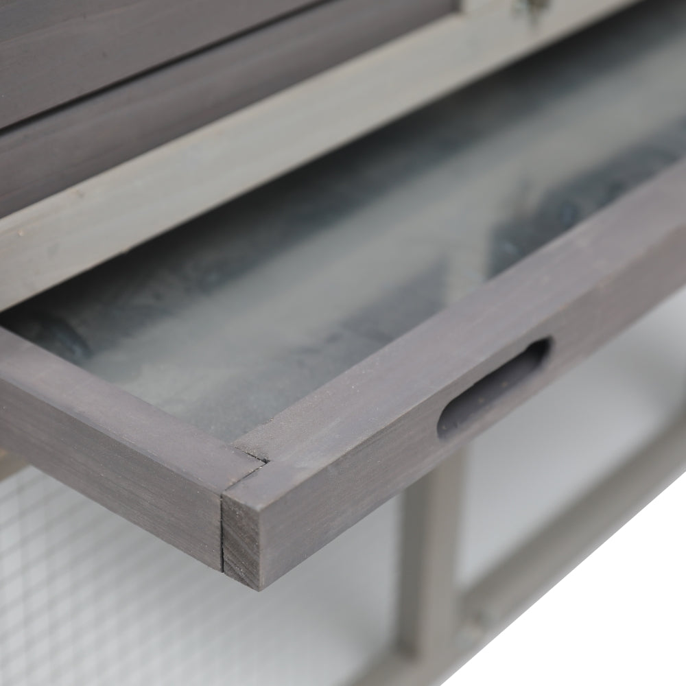 148cm Rabbit Hutch Quail Run Wooden Cage Guinea Pig Cage House