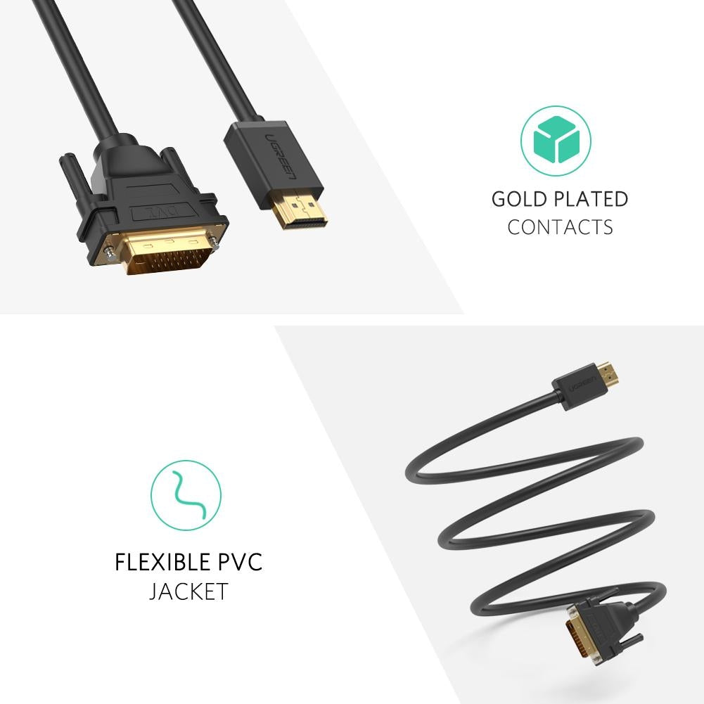 10136 HDMI To DVI 24+1 Cable 3M