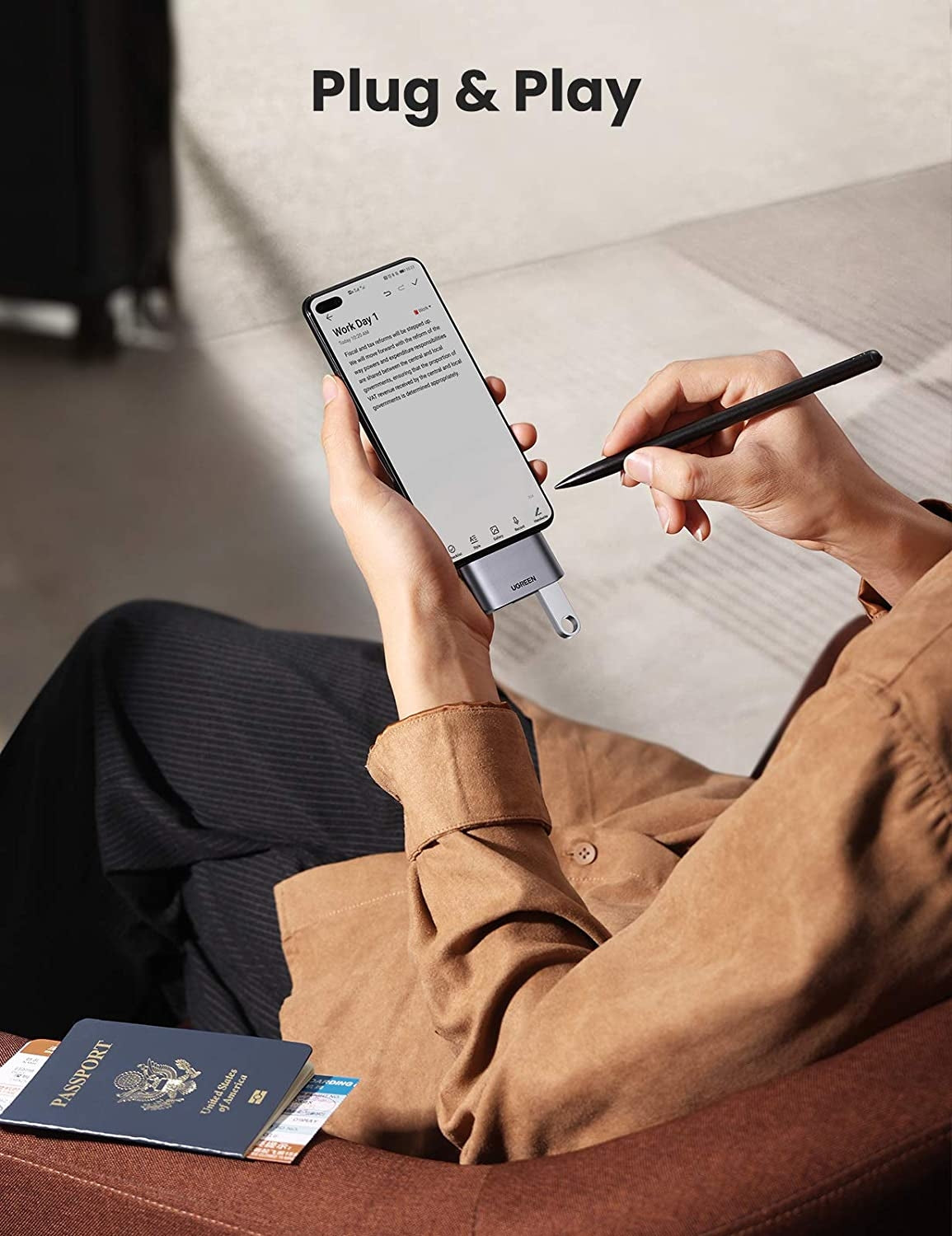 10912 USB-C to USB 3.0 x2 Adapter