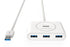 USB 3.0 4 Ports Hub White 1M (20283)