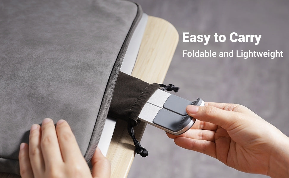 40289 Foldable Laptop Stand (Silver)