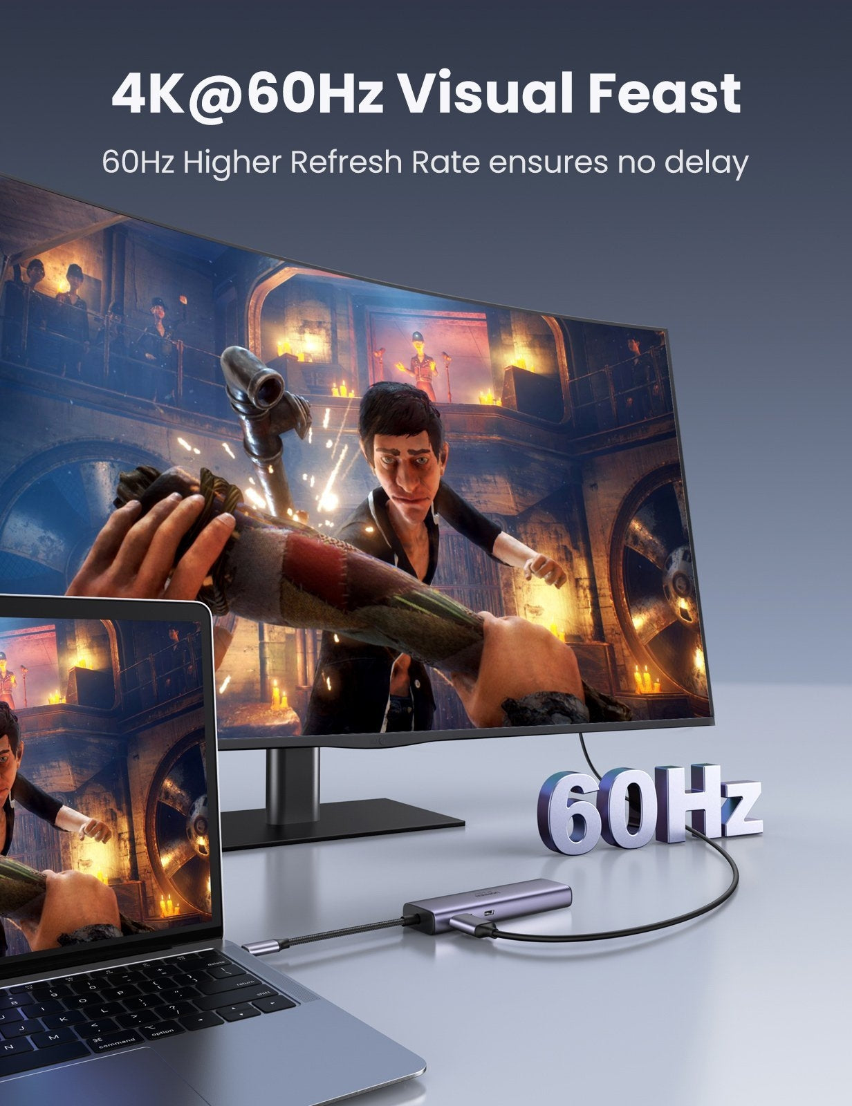 60515 USB-C to HDMI/Ethernet Adapter with Card Reader