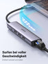 60554 USB 3.0 to Ethernet Adapter 5 in 1 Multiport Hub with Gigabit RJ45