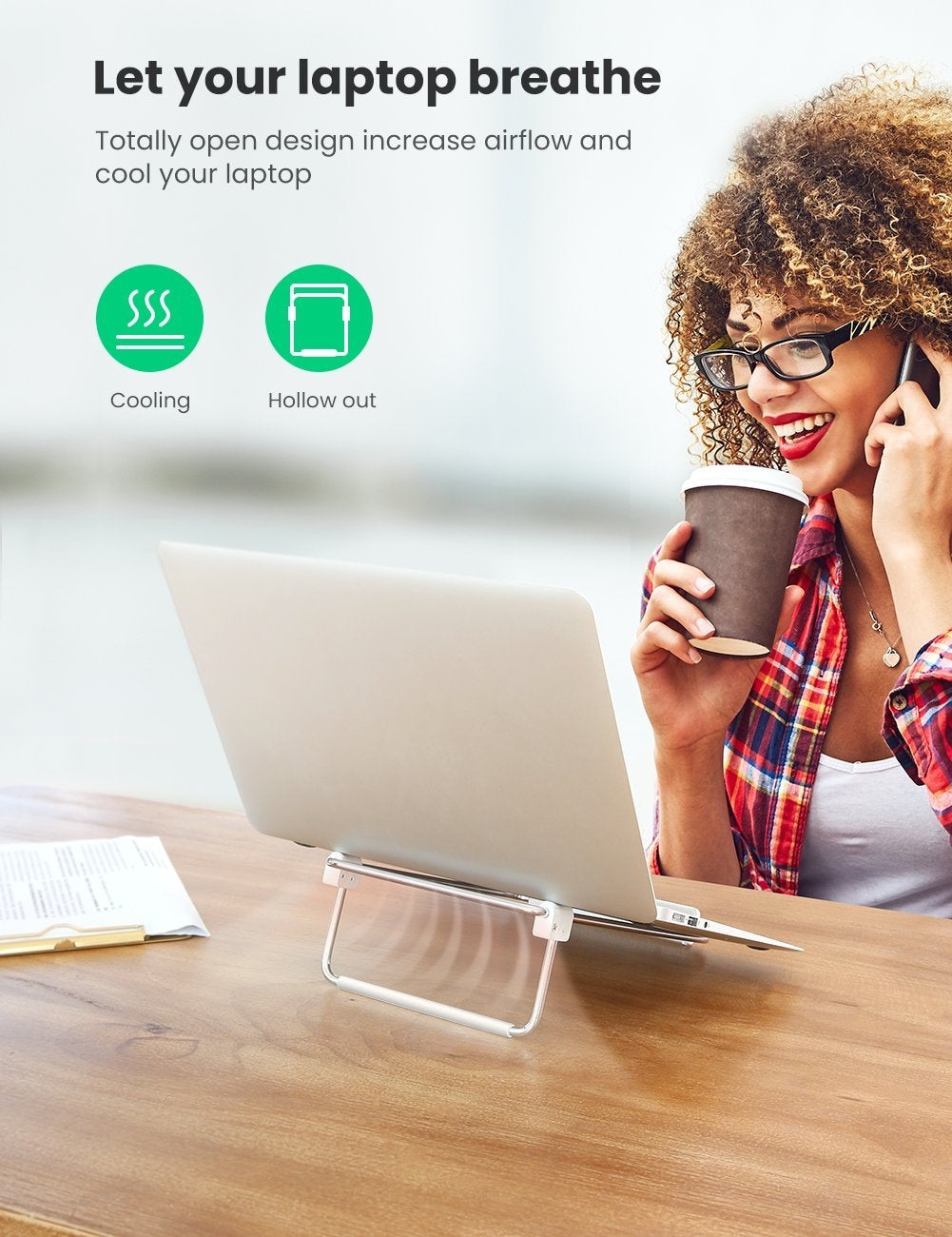 80348 Adjustable Laptop Desk Stand