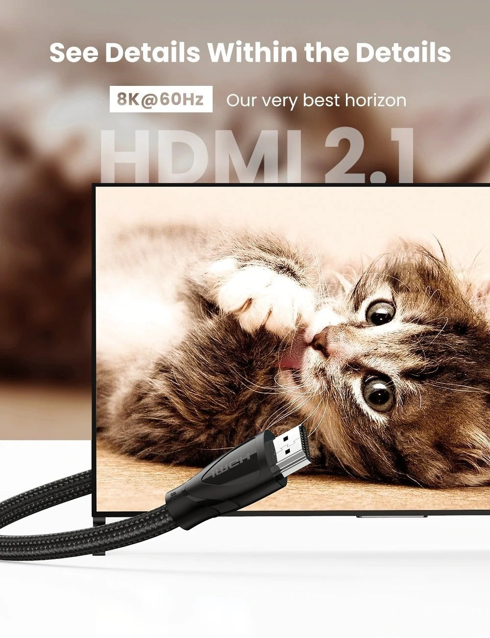 80405 8K Ultra HD HDMI 2.1 Cable 5M